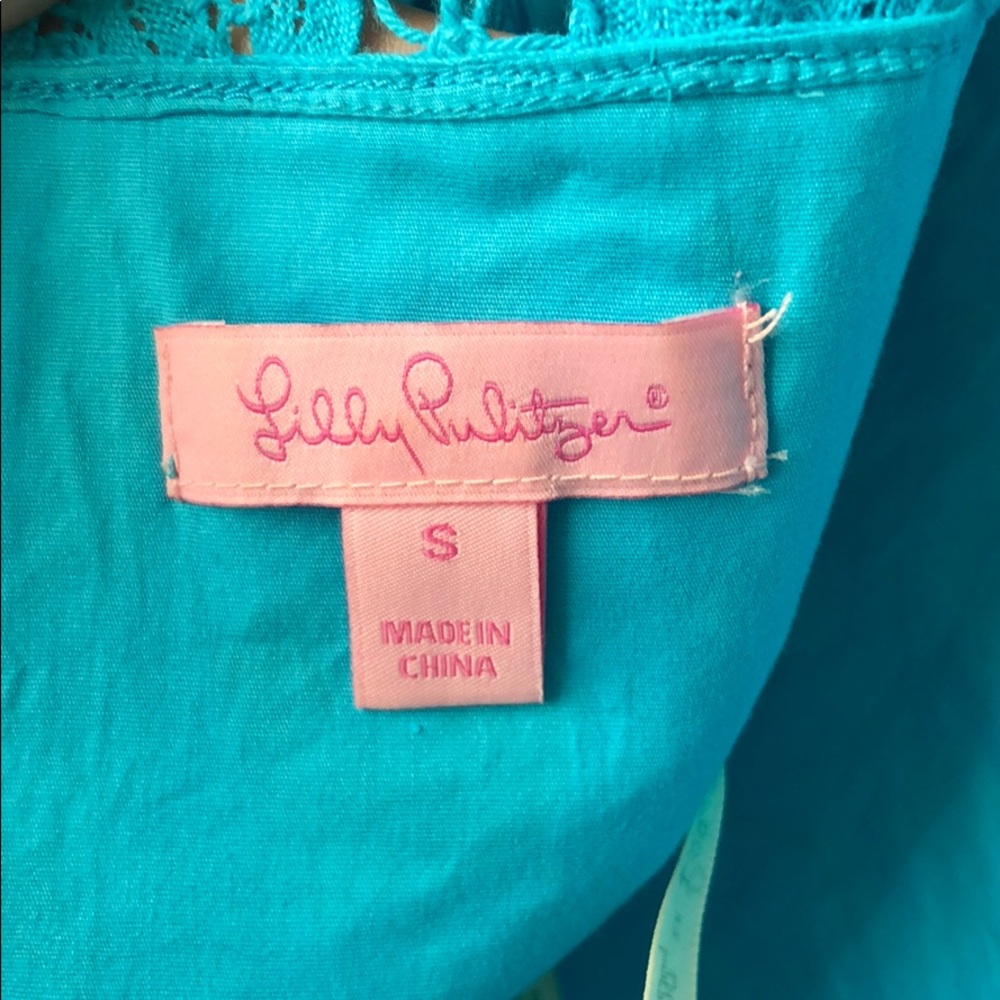 Lilly Pulitzer Foley dress with hand sewn lace - Picture 8 of 9